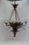 1920's Grand French Art Deco Nenuphar Bronze Floral Form Chandelier For Sale - Image 12 of 12