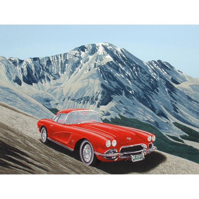 "Vette I" Hand Signed Serigraph Art Print by Dallas John Hand signed, numbered and titled by the artist unframed Paper...