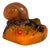 Art Nouveau Pate de Verre Snail Paperweight by Amalric Walter & Henri Bergé, France, 1920 For Sale