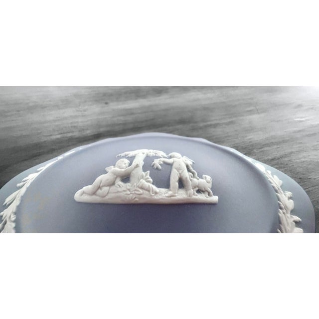 Blue Jasperware Trinket Box from Wedgwood For Sale - Image 10 of 13