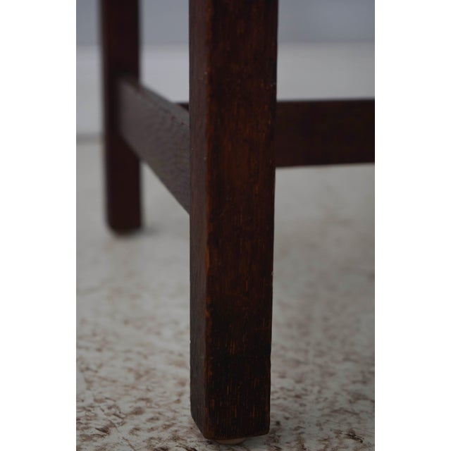 L&jg Stickley Mission Oak Spindle Back Armchair For Sale - Image 16 of 18