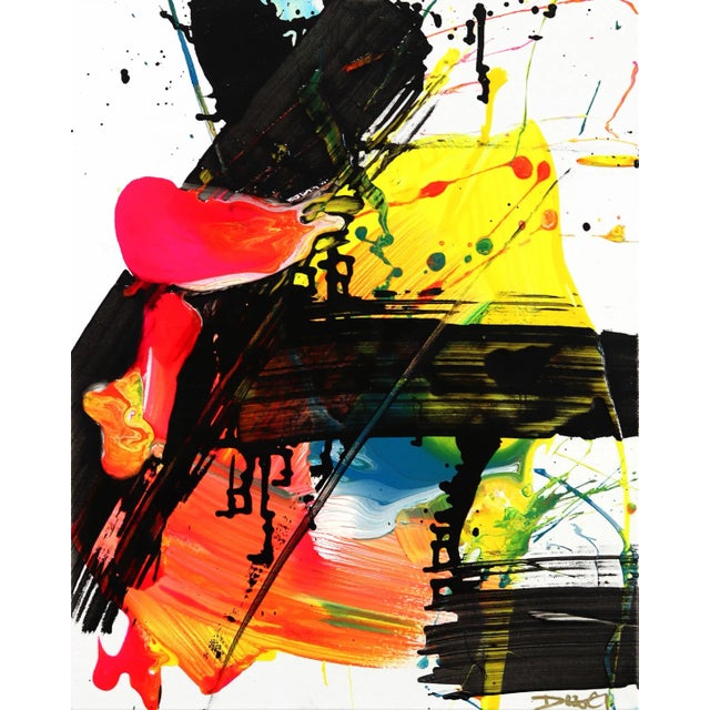 "City Life (Circa 2017)" Contemporary Original Acrylic Painting by Dez Gaskin For Sale