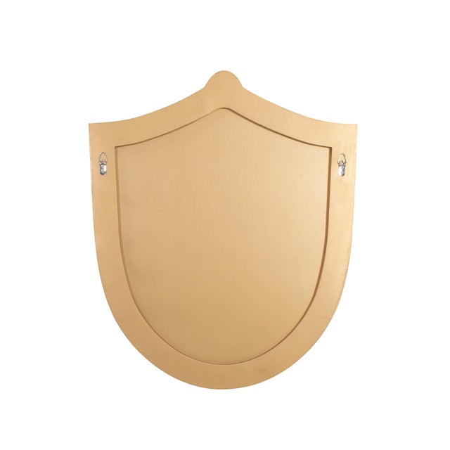 Gold Longhurst Estate Shield Mirror For Sale - Image 8 of 11