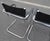 1990s Vintage Italian B34 Leather Chrome Slide Chairs by Mart Stam, 1990s, Set of 2 For Sale - Image 5 of 18