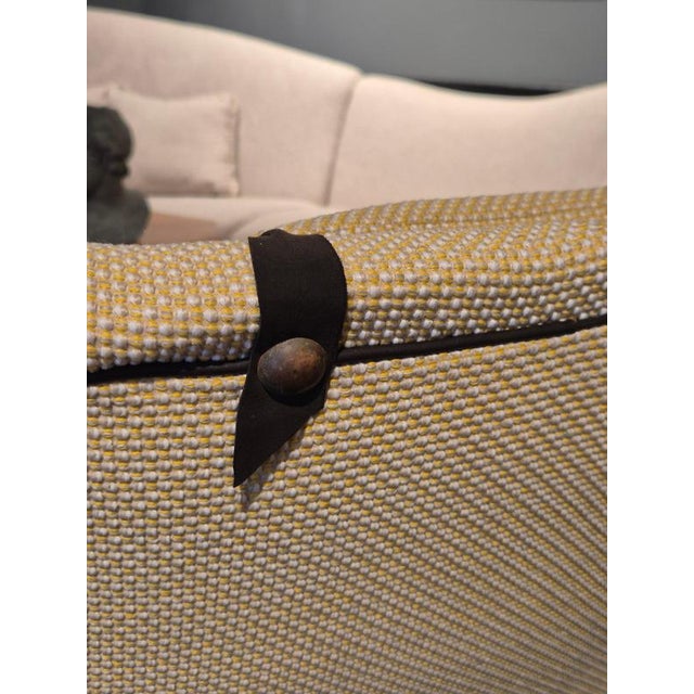 Swedish Modern Wingback Chair with Leather Details, 1940s For Sale - Image 9 of 14