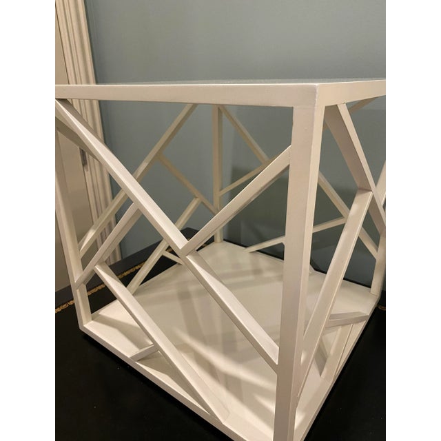 Ivory Festoni Honk Kong Cube Occasional Table For Sale - Image 8 of 9