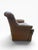 Tufted Swivel Club Chair in Taupe Denim-Style Fabric For Sale - Image 10 of 11