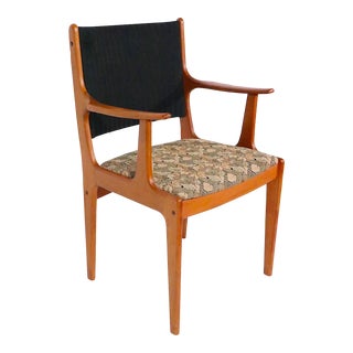 Mid Century Danish Modern Arm Chair by Johannes Andersen for Uldum Mobelfabrik C. 1960's For Sale