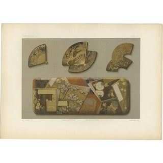 G. Audsley, Four Japanese Boxes Lacquer, 1882, Paper For Sale