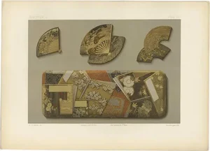 G. Audsley, Four Japanese Boxes Lacquer, 1882, Paper