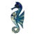 MCM Acrylic Lucite Abalone Seahorses, Set of 2, Wall Hanging, Made in the U S A For Sale