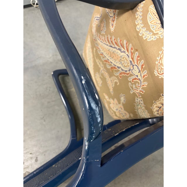 Vintage John Stuart Asian Modern Cane Back Armchair For Sale - Image 10 of 12