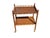 Mid 20th Century Wood Faux Bamboo Serving Bar Cart For Sale - Image 11 of 11