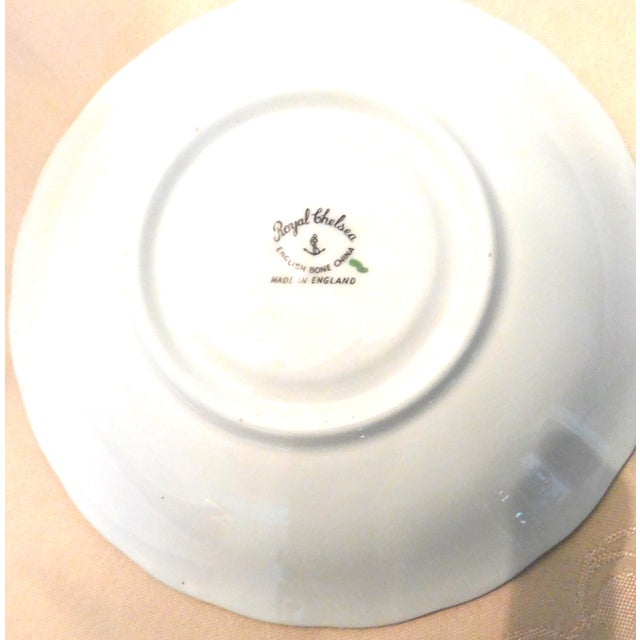 Antique English Royal Chelsea Bone China Cup and Saucer, Golden Rose For Sale In New York - Image 6 of 12