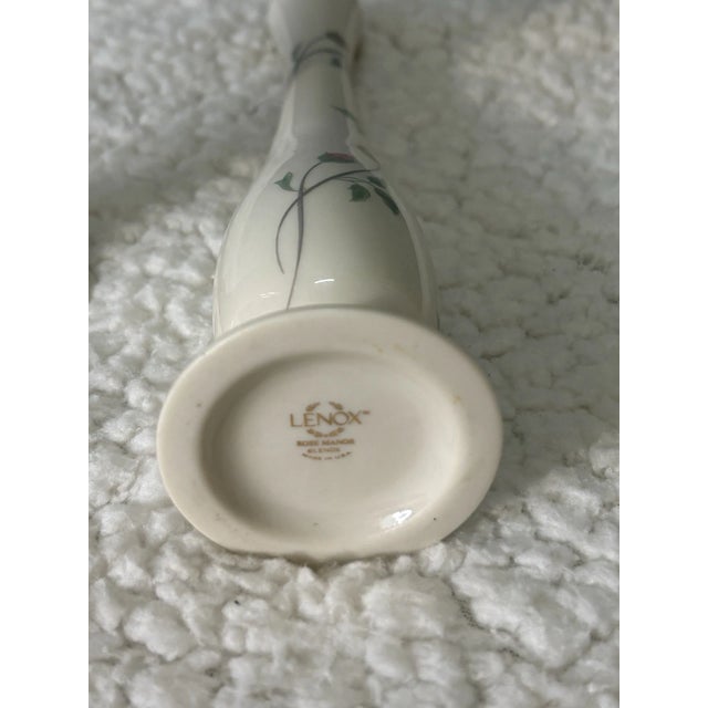 1990s Vintage Lenox Set of 2 Petite Rose Bud Vase For Sale In Orlando - Image 6 of 6