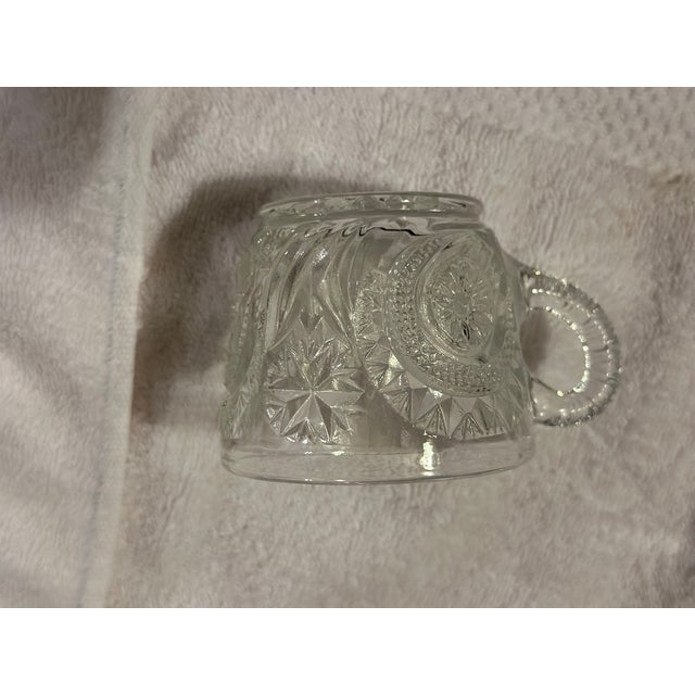 1950s Large Pressed Glass Punch Bowl Set - 13pcs For Sale - Image 11 of 14