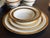 Beautiful Noritake 12 piece set of China with gold and black trim. Excellent condition! Would be great with Black table...