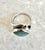 Mid-Century Modern Vintage Sterling Silver Aquamarine Ring, Size 6.75 For Sale - Image 3 of 7