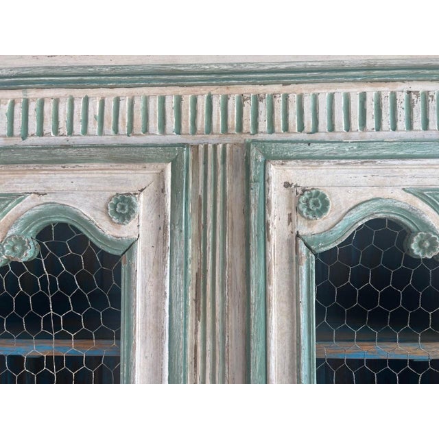 19th C. French Painted Armoire For Sale - Image 10 of 18