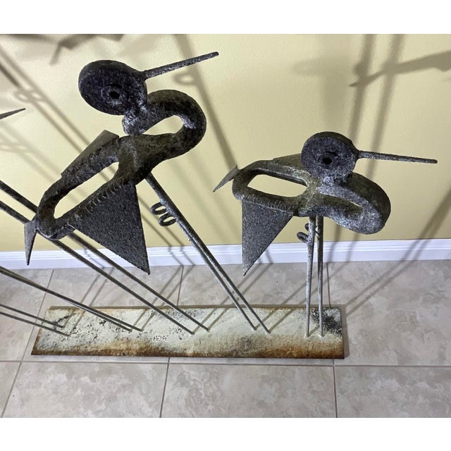 Gray Industrial Bird Sculpture For Sale - Image 8 of 12