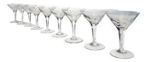 Crystal Champagne Coupes from Val Saint Lambert, Set of 8