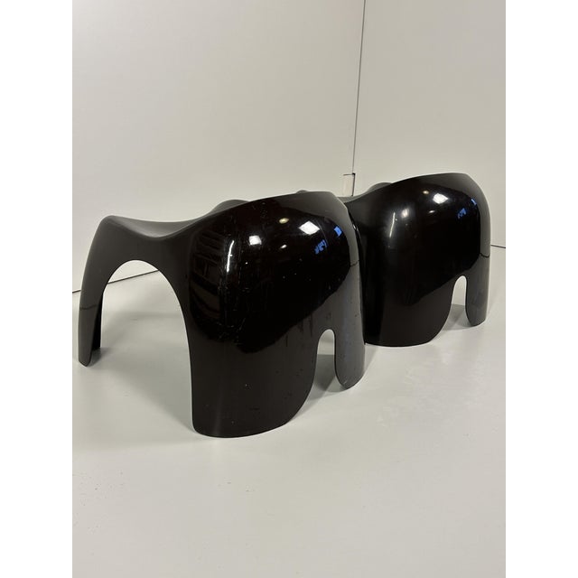 Brown Vintage Stools from Artemide, 1970s, Set of 2 For Sale - Image 8 of 12