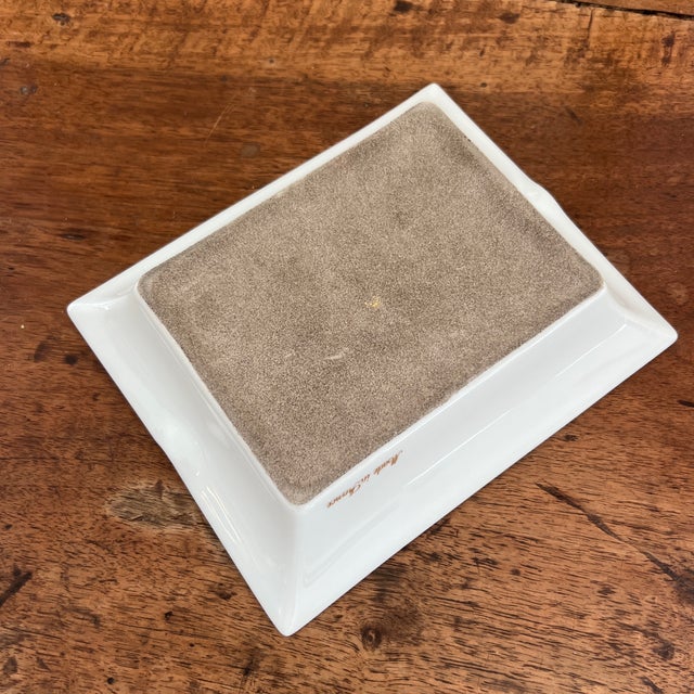 Late 20th Century Hermes Ashtray or Catchall With Gilded French Design Emblem For Sale - Image 5 of 8