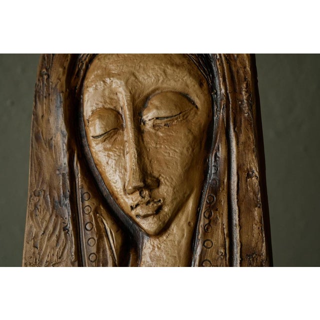 Modern Modernist Studio Pottery Bas Relief Wall Plaque from Guerrino Bardeggia, Italy, 1960s For Sale - Image 3 of 10