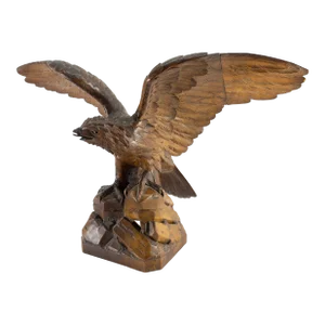 19th Century German or Austrian Black Forest Carved Hawk