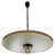 Suspension Glass with Brass in the style of Pietro Chies by Gio Ponti, Italy, 1970s For Sale