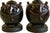 Vintage Glazed Ceramic Elephant Lamps - a Pair For Sale - Image 11 of 12