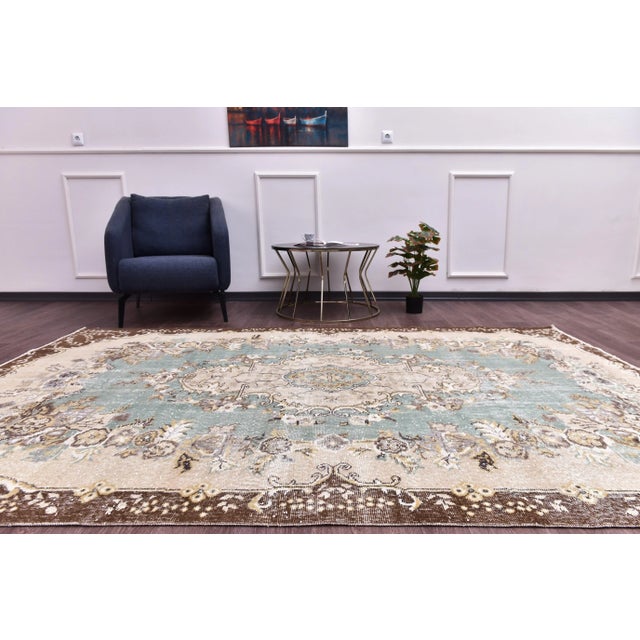 Vintage Area Rug, 1960s For Sale - Image 4 of 12