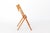 Beige Vintage German Hiller Folding Chair in Beech, 1970s For Sale - Image 8 of 13