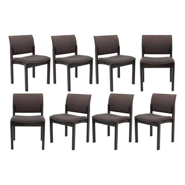 Kusch & Co Set of 8 Upholstered Dining Side Chairs For Sale