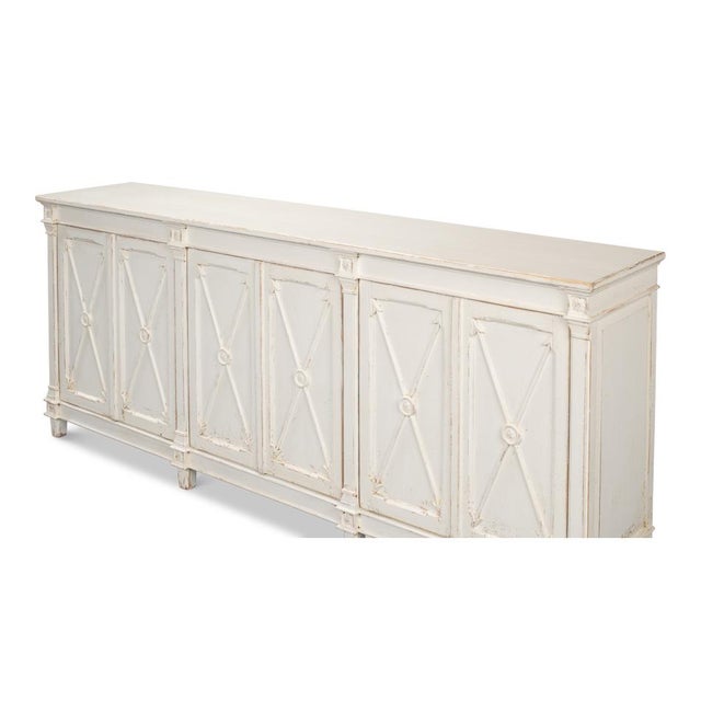 Not Yet Made - Made To Order Directoire Style White Buffet For Sale - Image 5 of 10