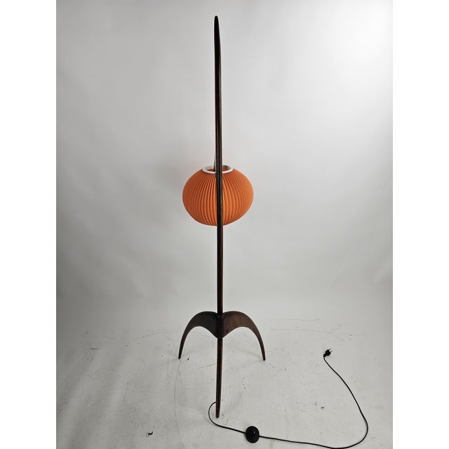 1950s Praying Mantis Floor Lamp from Rispal, France, 1950s For Sale - Image 5 of 15
