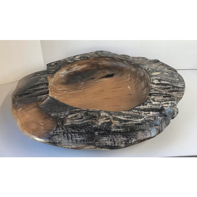 Love this monumental bowl made from a teak root. This would look great as a catch all on an entry table or as a...