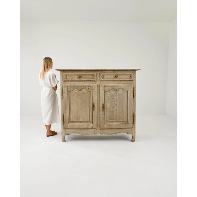 Wood 19th Century French Provincial Oak Buffet For Sale - Image 7 of 12