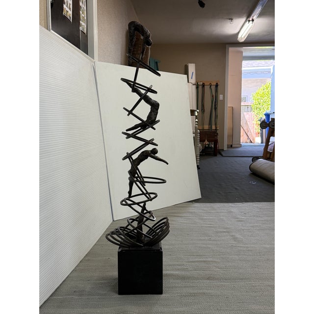 Metal Global Views Diver Sculpture For Sale - Image 7 of 12