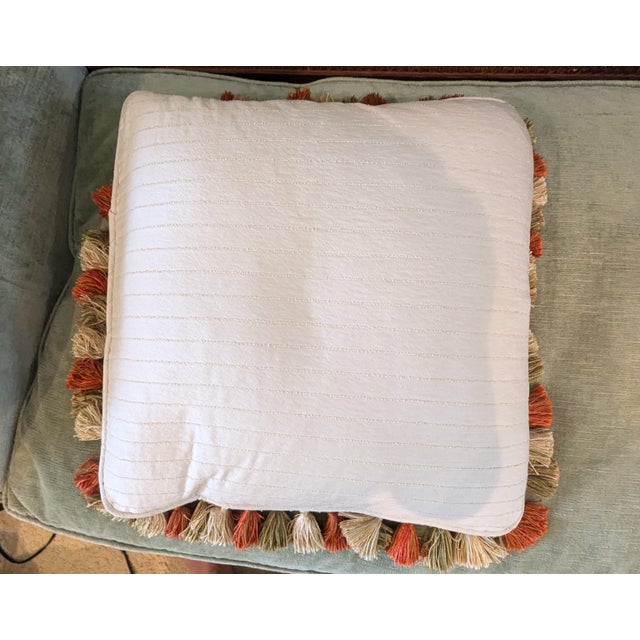 Early 21st Century Travers & Co "Cluny Lampas Brocade" Down Throw Pillows - Set of 2 For Sale - Image 5 of 11