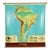Vintage Cram's Physical Political South America Roll Up School Map For Sale