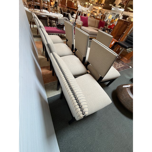 Wood Ethan Allen Sebago Dining Side Chairs, Set of Eight For Sale - Image 7 of 12