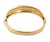 Contemporary Mid 20th Century Darnlaion 18k Two Tone Gold Hinged Dome Bangle Bracelet For Sale - Image 3 of 5