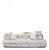 Late 20th Century Tomlinson Cambria Curved Velvet Sofa by Theodore Alexander For Sale