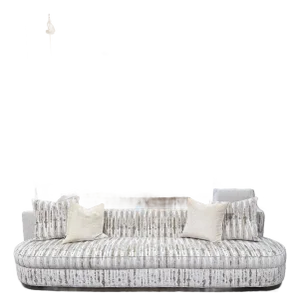 Late 20th Century Tomlinson Cambria Curved Velvet Sofa by Theodore Alexander