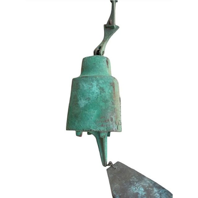 Mid-Century Modern Vintage Authentic Paolo Soleri Cosanti Bronze Wind Bell With Stamped Maker's Mark For Sale - Image 3 of 8