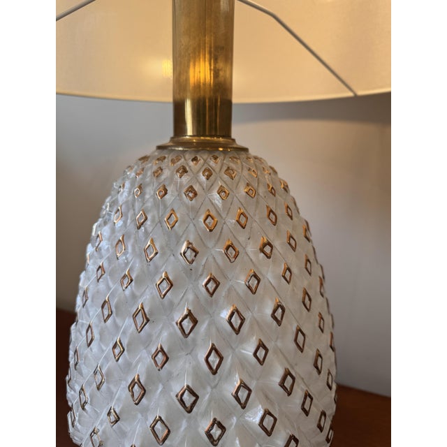 Pineapple Murano Glass Table Lamp, 1950s For Sale - Image 4 of 7