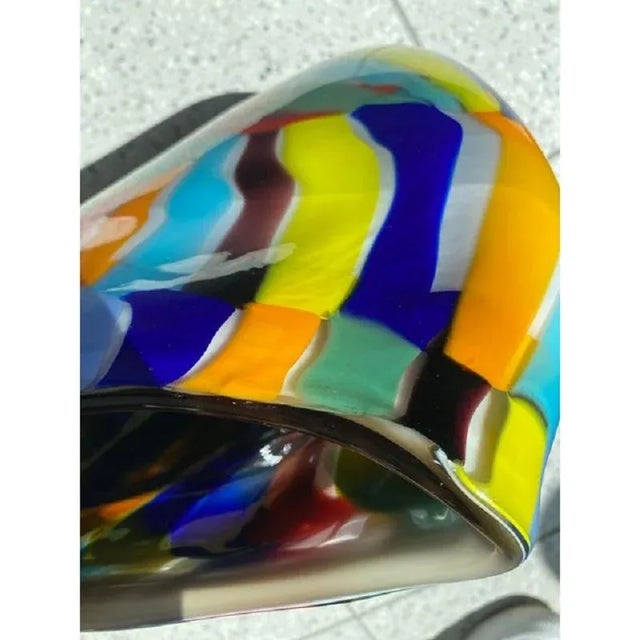 Modern Multicolored Vase in Murano Glass by Simoeng For Sale - Image 3 of 8