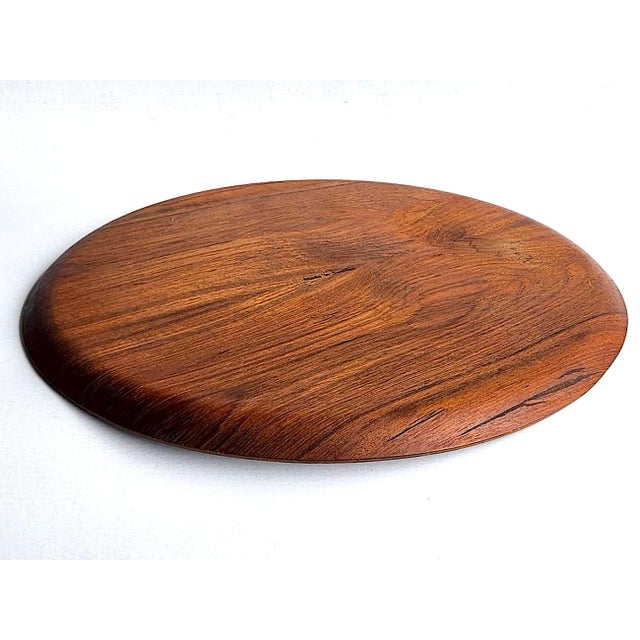 Dansk Mid 20th Century Large Teak Bentwood Tray, Made in Sweden For Sale - Image 4 of 11