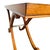 Vintage Large Neoclassical Curule Console Table With Fluted Pewter-Tone Accents For Sale - Image 9 of 14